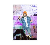 Poster Chris Brown 23 sur toile - Décoration murale - Pour salon, chambre à coucher - 30 x 45 cm - Sans cadre :