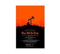 Poster classique du film « There Will Be Blood » - Impression sur toile - Décoration murale - Pour salon, chambre à coucher - Sans cadre : 30 x 45 cm