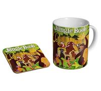 Poster classique du livre de la jungle - Tasse à café en céramique + dessous de verre Coffret cadeau