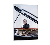 Poster classique du pianiste Stephen Hough - Art mural - Impression sur toile - Décoration d'intérieur