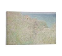 Poster Claude Monet - Le Petit Ailly, Varengeville, au soleil - Impression sur toile - Décoration d'intérieur - 20 x 30 cm