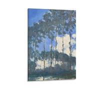 Poster Claude Monet - Poplars on The River Epte - Décoration d'intérieur - Décoration murale - 30 x 45 cm