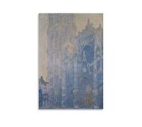 Poster Claude Monet - The Portal And The Tour d'Albane (effet matinal) - Décoration murale à suspendre - Pour chambre à coucher - 20 x 30 cm
