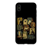 Poster Collage Rétro Chats Espèces Tabby Siamois Amoureux des Chats Coque pour iPhone XS Max