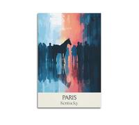 Poster commémoratif de voyage vintage Paris, Kentucky - Impression sur toile - Idée photo à suspendre - 40 x 60 cm