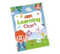 Poster complet d'apprentissage du vocabulaire pour enfants et étudiants préscolaires 28,7 x 21 cm