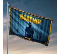 Poster cool drapeaux Boathip : un voyage à travers les ombres et les lumières drapeau indépendant décoration de chambre pour hommes (60 x 90 cm)