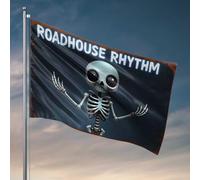 Poster cool drapeaux Happy Halloween effrayants crânes drapeaux accessoires de salle de jeu drapeaux pour chambre drôle (60 x 90 cm)