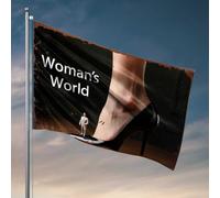 Poster cool drapeaux Step In Her Shoes : une femme perspective du monde drapeau accessoires de salle de jeux drapeaux pour chambre drôle (120 x 180 cm)