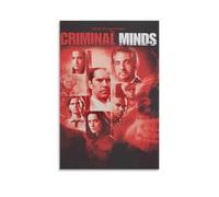 Poster « Criminal Minds » - Impression sur toile pour décoration murale d'intérieur - Pour salon, chambre à coucher - 50 x 75 cm - Style sans cadre