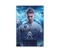 Poster Cristiano Ronaldo 3 - Impression sur toile - Décoration murale pour la maison, la salle de bain, la chambre à coucher, le bureau, le salon - Sans cadre : 40 x 60 cm