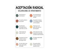 Poster d'acceptation radicale espagnole sur toile pour chambre à coucher, bureau, chambre, cadeau 20 x 30 cm