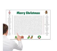 Poster d'activités de vacances - pour la famille et les amis avec jeu de recherche de mots interactif | Matériau PP, poster léger pour activités de vacances, hommes, femmes, garçons, filles