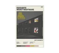Poster d'album de musique « Favourite Worst Nightmare » sur toile pour décoration de chambre à coucher, bureau, chambre, cadeau, sans cadre, 30 x 45 cm