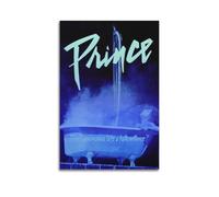 Poster d'album de musique Prince - Impression sur toile - Décoration murale esthétique pour salon, chambre à coucher - 40 x 60 cm - Style sans cadre