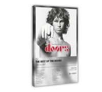 Poster d'album de musique The Very Best of The Doors. Impression sur toile pour décoration de salon, chambre à coucher, style cadre, 40 x 60 cm