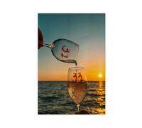 Poster d'amitié personnalisé sur toile pour décoration murale de salon, chambre à coucher - 60 x 90 cm