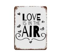 Poster d'amour positif inspirant « Love Is In The Air » - Décoration murale - 30 x 40 cm