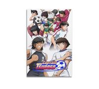 Poster d'anime Captain Tsubasa - Impression sur toile - Décoration murale moderne pour chambre à coucher - 20 x 30 cm