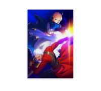 Poster d'anime Fate Stay Night Altaria et Emiya - Art vintage - Toile murale - Décoration esthétique - Pour salon, chambre d'enfant, dortoir, café, salle de bain - Convient pour chambre à coucher