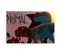 Poster d'anime Genndy Tartakovsky's Primal Cool 1 sur toile - Décoration murale pour salon, chambre à coucher (50 x 75 cm)