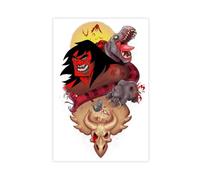 Poster d'anime Genndy Tartakovsky's Primal Cool 1 sur toile - Décoration murale pour salon, chambre à coucher - 30 x 45 cm