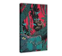 Poster d'anime Genndy Tartakovsky's Primal Cool 2 sur toile - Décoration murale pour salon, chambre à coucher - 60 x 90 cm