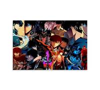 Poster d'anime Solo Leveling Sung Jin Woo - Impression sur toile - Décoration murale pour salon, chambre à coucher - 60 x 90 cm - Style sans cadre