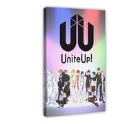 Poster d'anime UniteUp sur toile pour décoration de chambre à coucher, bureau, chambre, cadeau, 30 x 45 cm