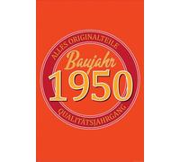 Poster d'anniversaire - Affiche - 1950 - Pièces originales + 2 Pcs baguettes d'affiche plastique 62 cm noir