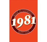Poster d'anniversaire - Poster - 1981 - Germany + 2 pcs plinthes d'affiche plastique 62 cm noir