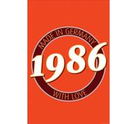 Poster d'anniversaire - Poster - 1986 - Germany + 2 pcs plinthes d'affiche plastique 62 cm noir