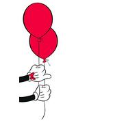 Poster d'Art, 40cm x 50cm, Mickey Mouse Ballon