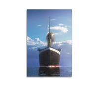 Poster d'art du film The Ship from The Titanic Movie10 - Impression sur toile - Décoration murale moderne pour chambre à coucher - 60 x 90 cm