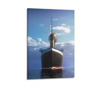 Poster d'art du film The Ship from The Titanic Movie10 - Impression sur toile - Décoration murale moderne pour chambre à coucher - 40 x 60 cm