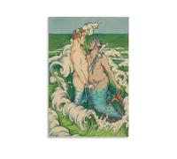 Poster d'art gay Los Sirenitos, Queer, Trans Men, Lgbtq, Transgenre, Sirène pour décoration murale de salon 20 x 30 cm