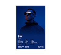 Poster d'art Hip Hop Music Amo Album SSJ Liste de pistes Élégant rappeur chanteur Cadeau Décoration de chambre Poster sur toile Décoration murale Peinture pour salon chambre 40,6 x 61 cm