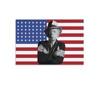 Poster d'art mural imprimé sur toile représentant le guitariste Keith-Richards - Décoration d'intérieur - 30 x 45 cm
