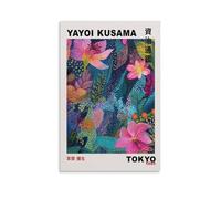 Poster d'Art Mural Japonais Yayoi Kusama - Décoration Murale Asiatique sur Bois et Toile 15 - pour Chambre à Coucher, Bureau