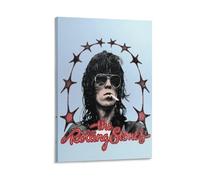 Poster d'art mural sur toile représentant le guitariste Keith-Richards de chanteur de rock - 30 x 45 cm