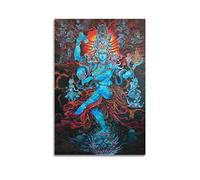 Poster d'art religieux, portrait du Seigneur indien Shiva, poster décoratif sur toile et image d'art moderne pour chambre à coucher, 60 x 90 cm