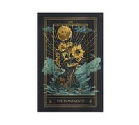 Poster d'art rétro sur toile représentant les cartes de tarot de la mort, décoration de chambre à coucher, bureau, chambre, cadeau, 50 x 75 cm