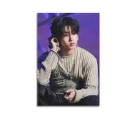 Poster d'art Stray Kids Han Jisung - Impression sur toile esthétique - Peinture décorative pour salon, chambre à coucher - 30 x 45 cm - Sans cadre