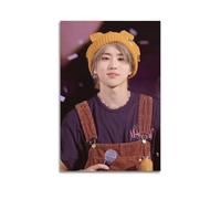 Poster d'art Stray Kids Han Jisung - Impression sur toile esthétique - Peinture décorative pour salon, chambre à coucher - 30 x 45 cm - Sans cadre