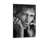 Poster d'art sur toile représentant le guitariste de Keith-Richards (32) - Impression sur toile - Photo peinture - Décoration de chambre - 20 x 30 cm