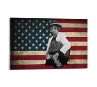 Poster d'art sur toile représentant le guitariste Keith-Richards de la chanteuse de rock (21) - Décoration murale moderne - 20 x 30 cm