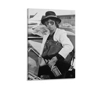 Poster d'art sur toile représentant le guitariste Keith-Richards de la chanteuse de rock (35) - Décoration murale moderne - 20 x 30 cm