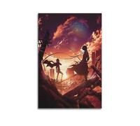 Poster d'art vertical de Bungo Stray Dogs - Poster décoratif sur toile - Pour salon, chambre à coucher, salon, chambre à coucher, art mural - Impression photo moderne - Décoration de chambre familiale