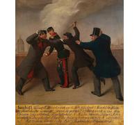 Poster Das Attentat auf Kaiser Franz Joseph I. (1853) par Johann Josef Reiner (18 x 24)