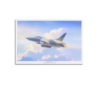 Poster d'avions militaires vintage américains F-105 Thunderchief d'attaque supersonique, poster décoratif sur toile pour chambre à coucher, 40,6 x 61 cm
